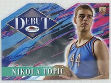 2024-25 Topps Finest - Debut Nikola Topic #D-8 (RC)