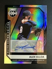 2021 Panini Elite Extra Edition Baseball Alex Ulloa Auto #117 