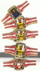 24 cigar bands Saelens Bicycle Team Ijsboerke iss in 1976