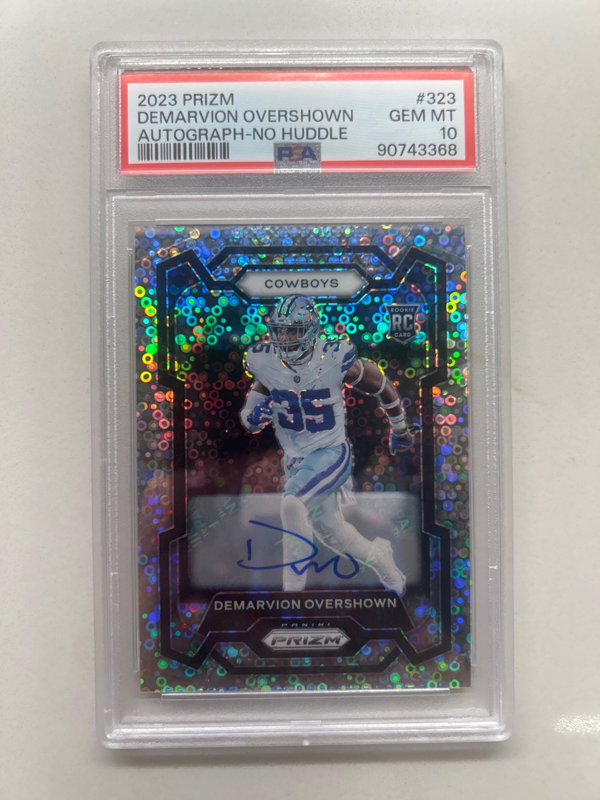 DeMarvion Overshown Panini Prizm #323 Autograph-No Huddle