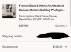 Framed Black & White Architectural Canvas Modern Building Photography Wall Art — photo 4