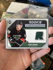 2005-06 Upper Deck Series 1 Rookie Threads Jussi Jokinen Card# RT-JJ. rookie card picture