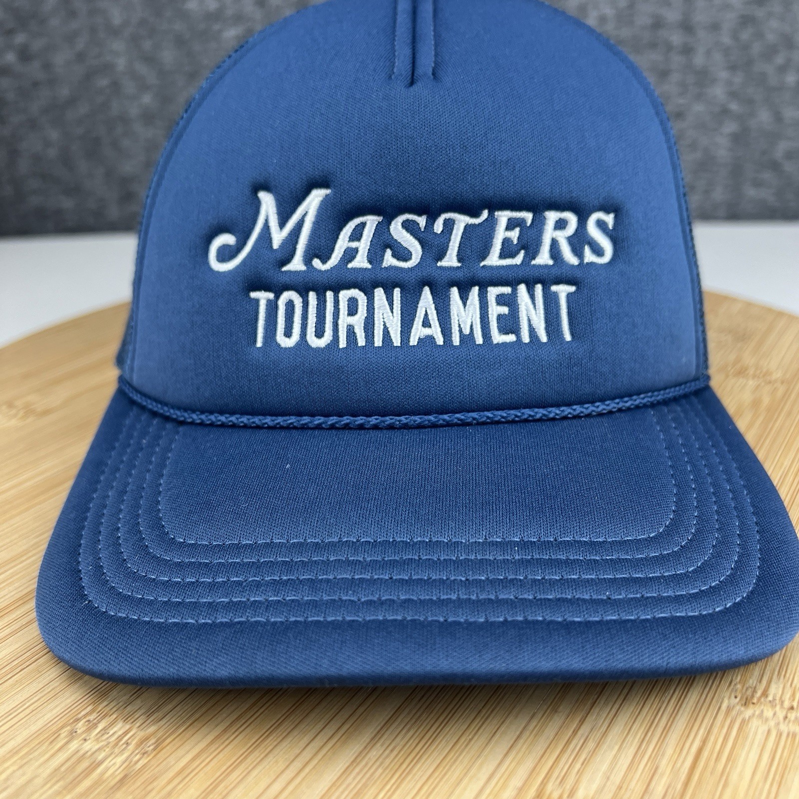 Masters Tournament Trucker Hat Cap Snapback OSFM Blue Mesh Augusta National Golf