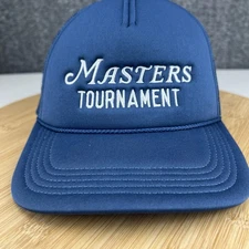 Masters Tournament Trucker Hat Cap Snapback OSFM Blue Mesh Augusta National Golf