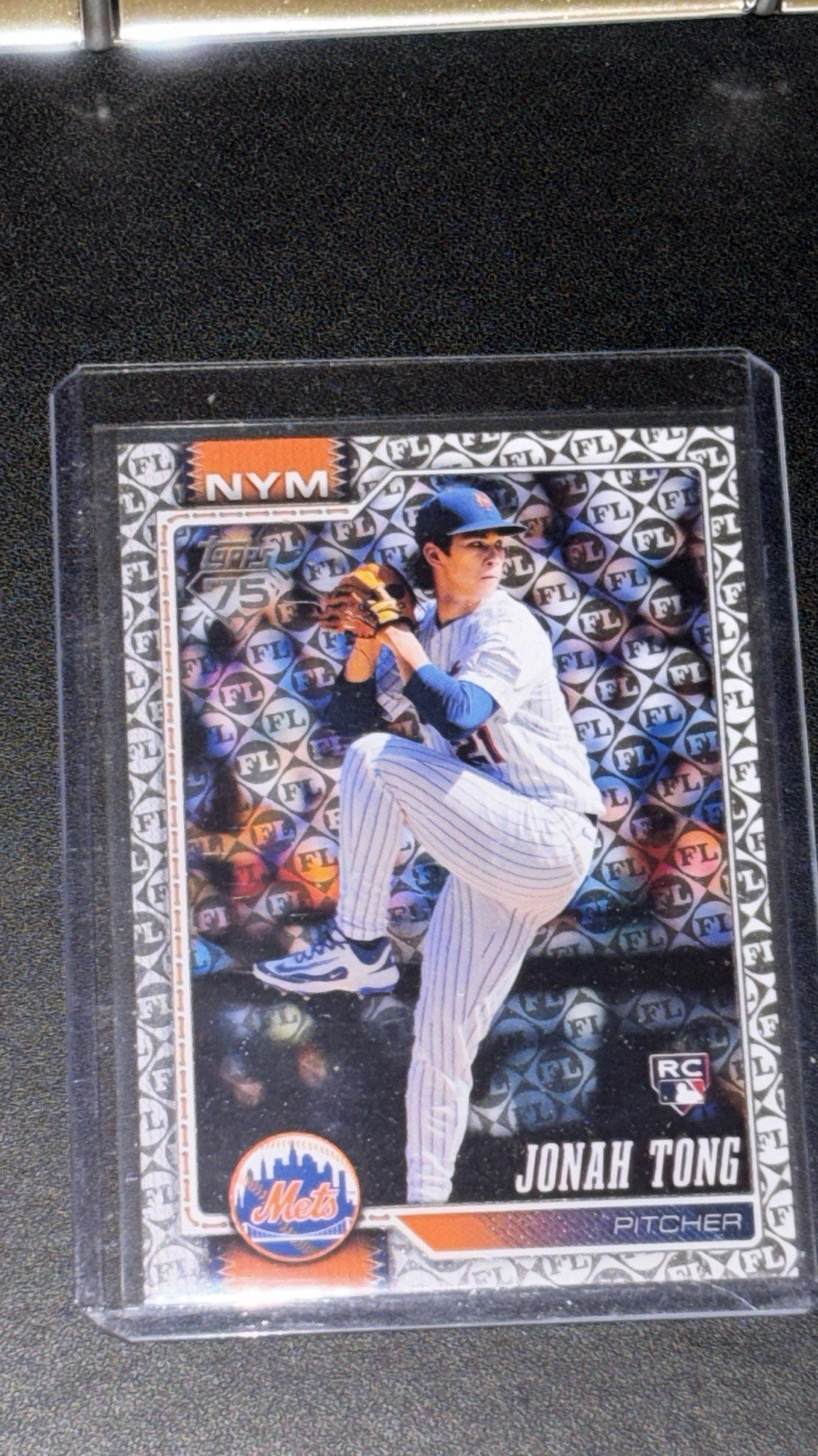 Topps 2026 Series 1 Jonah Tong Rookie Card Spring Training Parallel #4