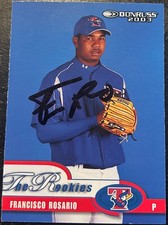 2003 Donruss FRANCISCO ROSARIO Rookie #28 🔥 Blue Jays 🔥 GORGEOUS Autograph  ⚾️