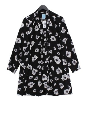 Cece A-Linie Midikleid UK10 in Schwarz