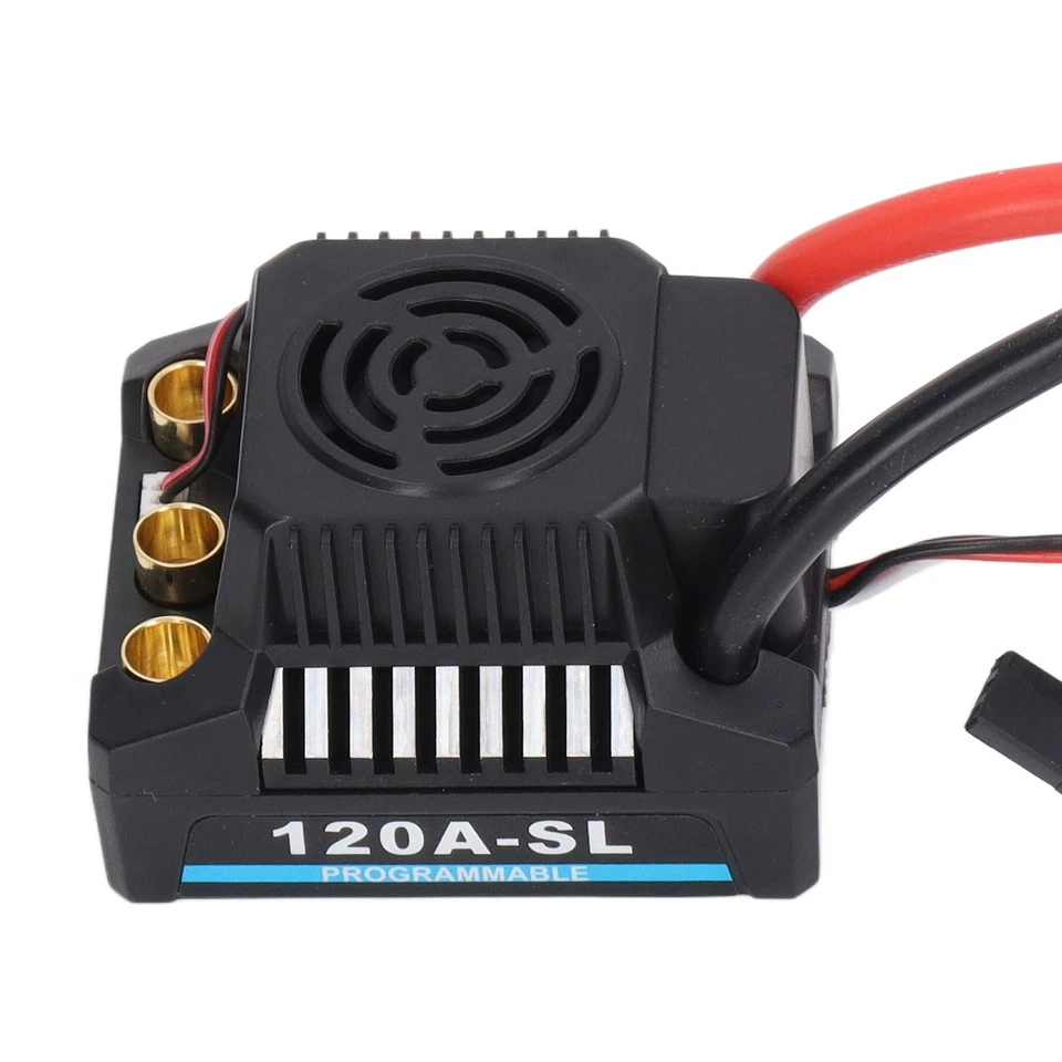 120A Brushless ESC Programmable Electric Speed Controller for 1/8 RC Car L8Y5 - Image 4 of 4