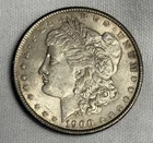 AU 1900-P Morgan Silver Dollar, U.S. $1 Coin Almost Uncirculated