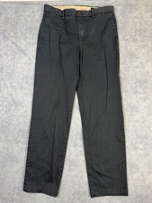 Banana Republic Pants Mens 33x34 Black Chino Straight Leg Stretch Casual Dress