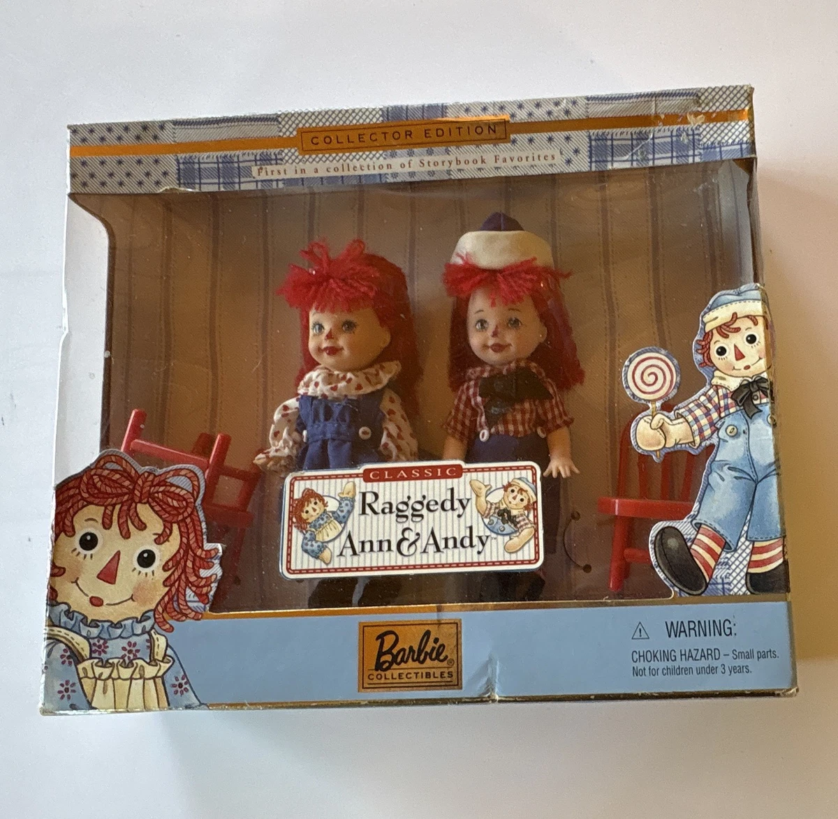 Raggedy Ann & Andy Plastic with Vintage Dolls & Doll Playsets for