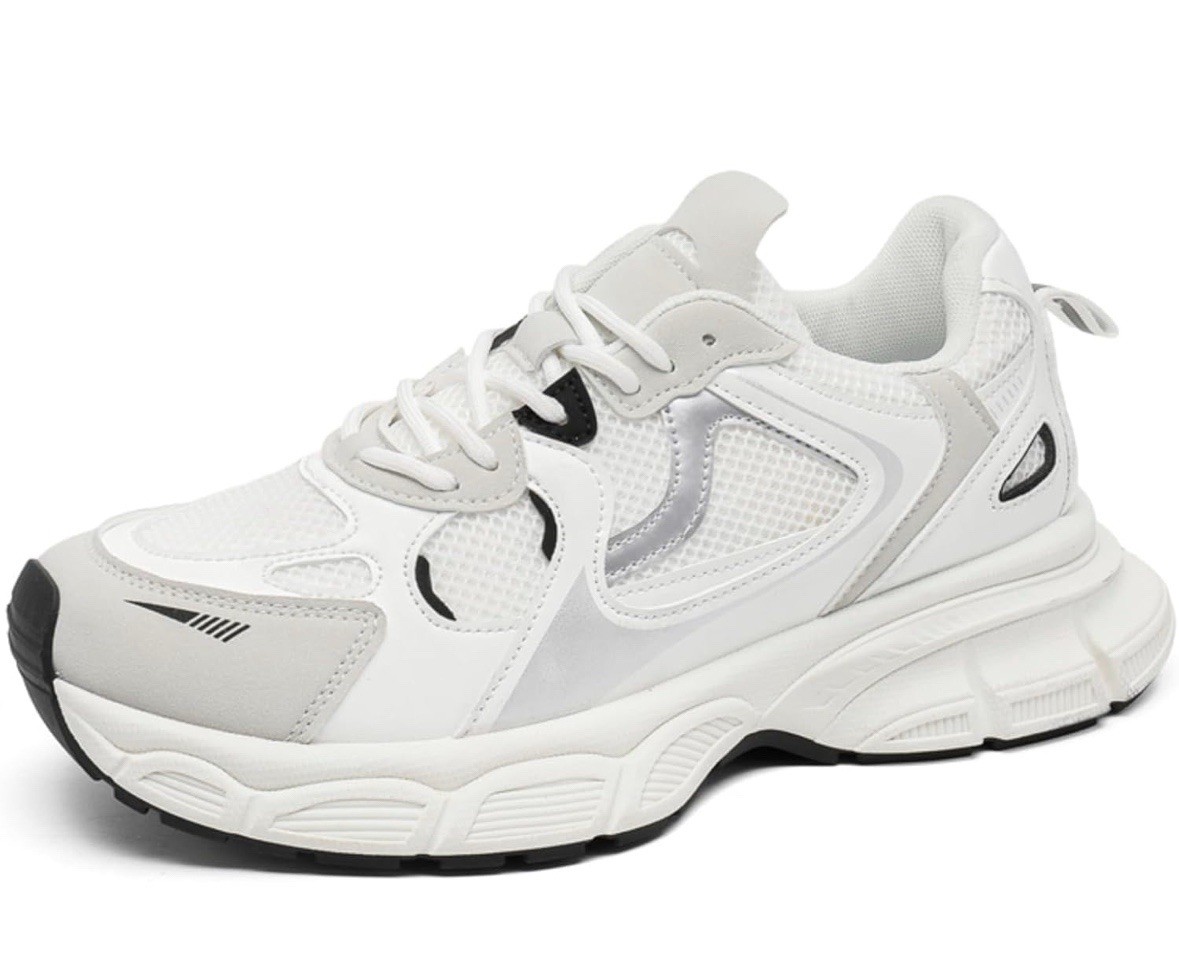 Platform  Round Toe Walking Sneakers Size 9