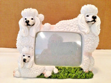 Poodle Dog Picture Frame 8"X10" Free Standing For 4"X6" Photo, Free Shipping