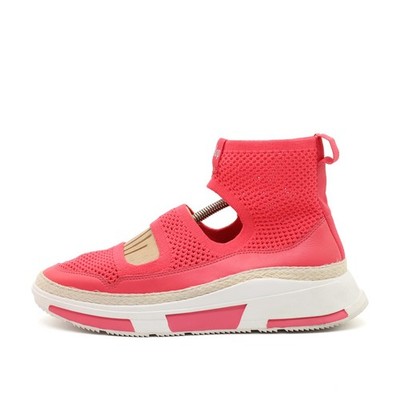FitFlop Damen Sneaker EU 39 AV2-016 Pink Mesh Komfort High-Top