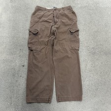 Vintage Bugle Boy Cargo Heavy Twill Cotton Pants Mens Y2K 32x32