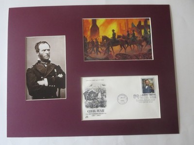 William T. Sherman & the Battle of Atlanta & First Day Cover of his own stamp