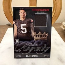 Panini 2025 Rookies & Stars Rookie Royalty RR-DGL Dillon Gabriel Browns Mem RC