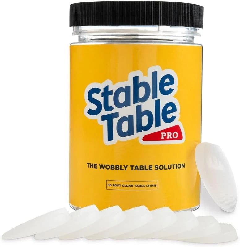 Stable Table - Restaurant Table Leg Shim Wedges Premium Furniture 30 Clear - Image 2 of 4