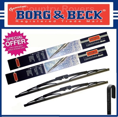 HYUNDAI GETZ WIPER BLADES 2002 to 2009 BORG & BECK QUALITY BRAND 22'' & 13''