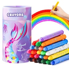 Twist Crayons for Toddlers,24 Colors Non Toxic Washable Crayons