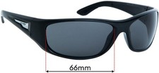 SFx Replacement Sunglass Lenses fits Arnette Freezer AN4155 - 66mm Wide