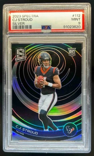 2023 Panini Spectra C.J. Stroud RC Silver Rookie #112 Texans PSA 9