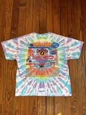 Vintage Bonnaroo 2003 Tie Dye Shirt Woodstock Grateful Dead Sonic Youth Band Tee