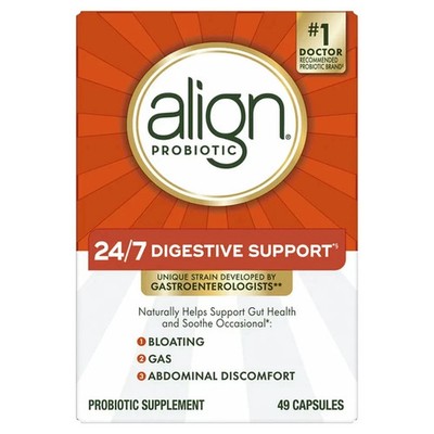 Align Probiotic 24/7 Digestive Support 49 Capsules EXP  07/07