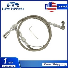 24 Universal Braided Throttle Gas Cable Kit Swap Fuel Line Kit Tcb03 Fits 2009