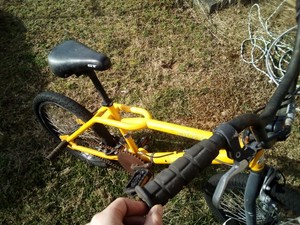 Dyno Zone Bmx Bike Main Color Is Yellow With Green Words Inch Wheels Ebay