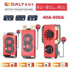 Daly BMS 3S-24S 40-500A Li-ion LiFePo4 Smart BMS w/Balance Bluetooth Module Lot