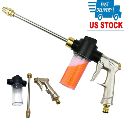#ad Car Snow Foam Washer Gun High Pressure Garden Wash Cleaning Soap Bottle Sprayer $12.78