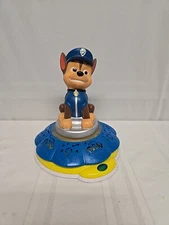 Paw Patrol Chase Night Light Rotating Talking Sounds Spin Master Spinning 10" 