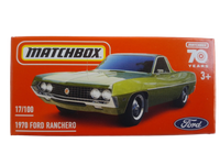 Matchbox Power Grabs 1970 Ford Ranchero Green 1:64 Scale 3 Inch Toy Car
