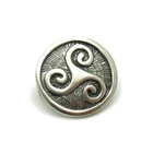 Sterling Silver Brooch Celtic Symbol Triskelion Genuine Solid Hallmarked 925