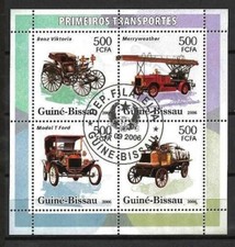 Voitures Guinée Bissau 2006 (15) Yvert n° 2178 à 2181 oblitérés used