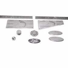 Centurion Boat Logo Emblem Plates | Cyclone Stainless Steel (Kit)