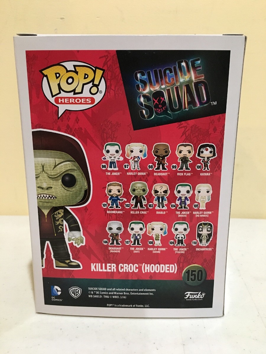 Funko Pop! Killer Croc Hooded Walmart Exclusive #150 Suicide