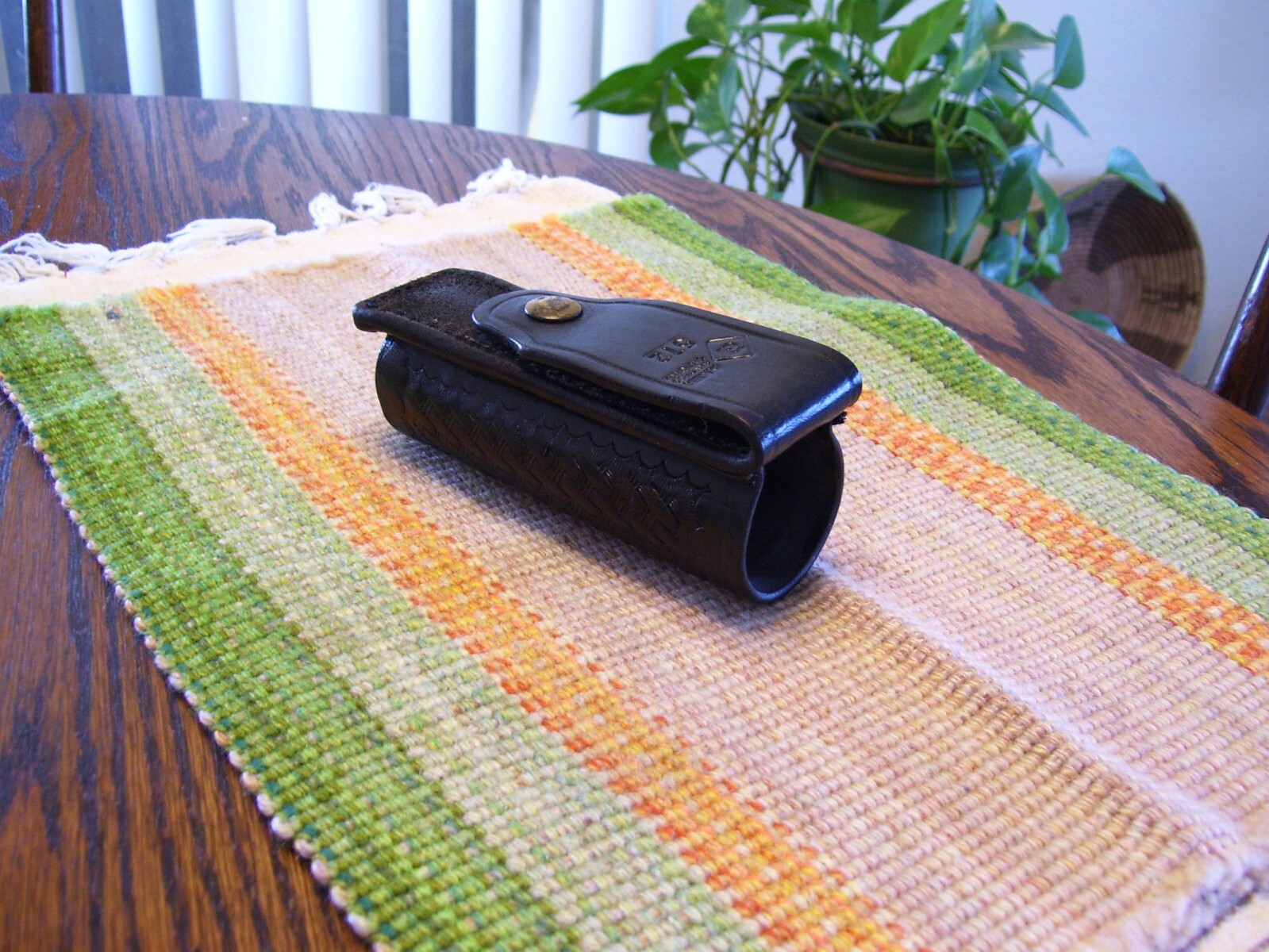 Aker 572 Leather Black BW MK IV Mk-4 Mace OC Defense Spray Case Holder Carrier