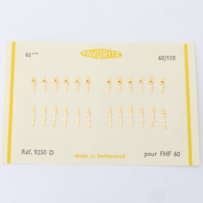 FHF 60 Favorite Watch Hand Set (1) Pair Gold Tone 6 3/4 Ref. 9250D Size 60/110