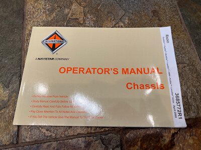 2008 INTERNATIONAL NAVISTAR Durastar Paystar Transtar Radio OPERATOR'S Manual