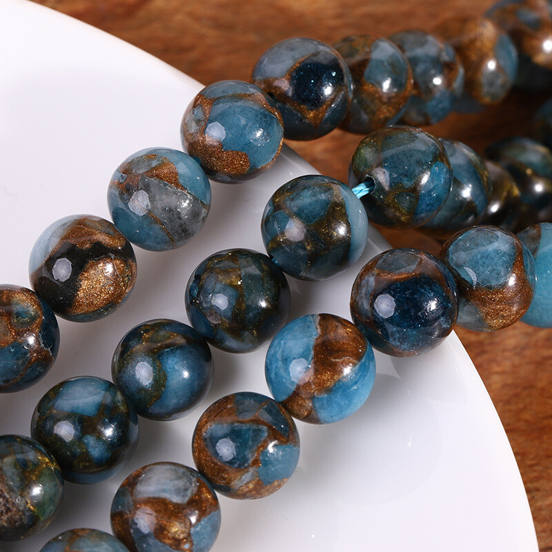 50 Vntage Japan Cherry Brand Glass Blue Turquose 10mm Smooth - Etsy