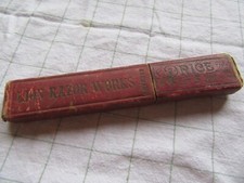 Lion #163 Straight Razor w/decorated blade cardboard box