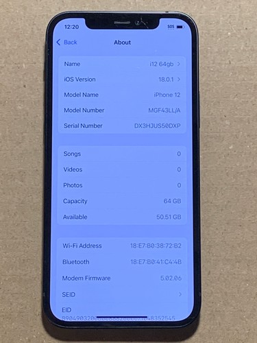 Apple iPhone 12 64GB Black Unlocked (CDMA + GSM) A2172 - Zdjęcie 8 z 10