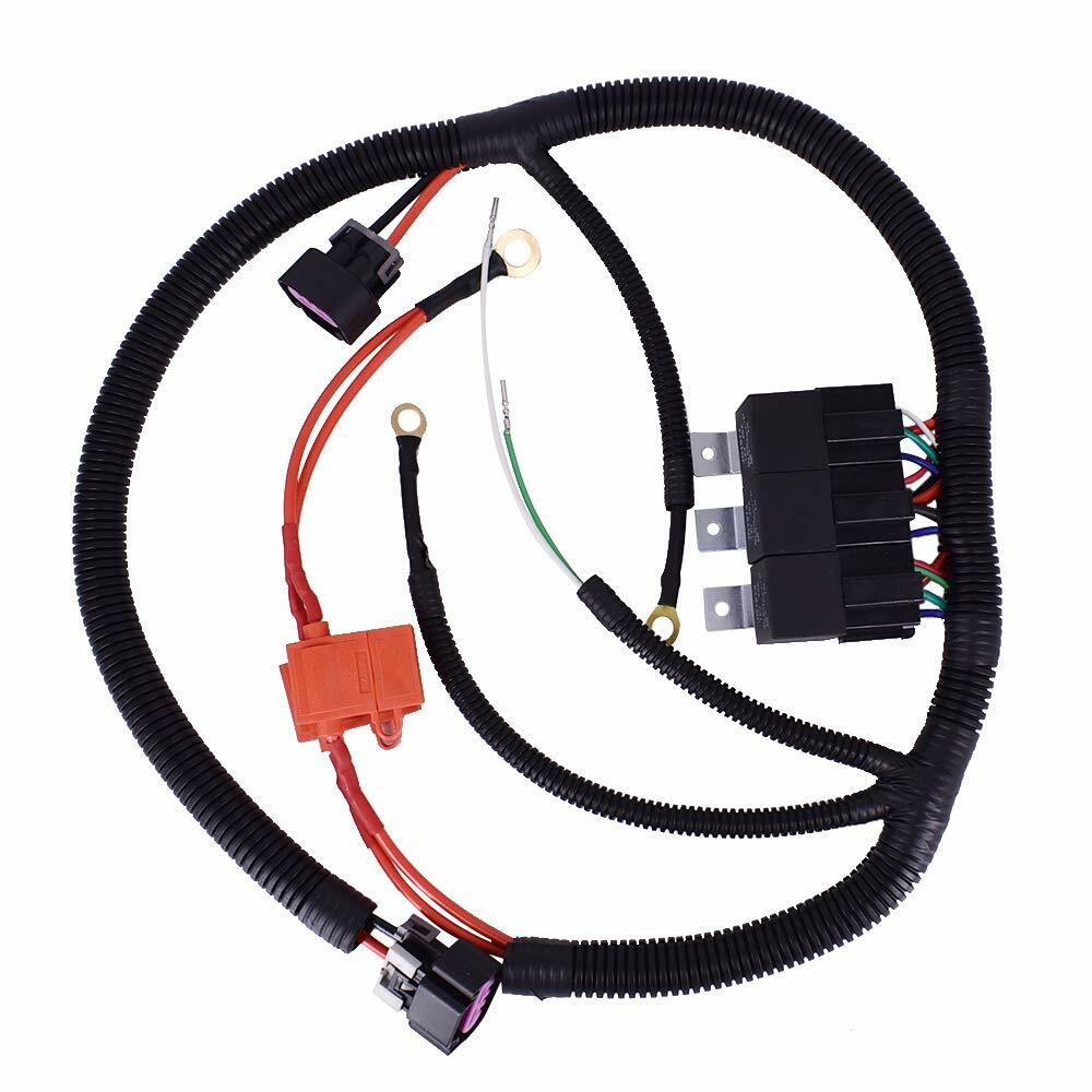 Dual Electric Fan Upgrade Wiring Harness for GM TRUCKS ECU Control 7L5533A226T-image