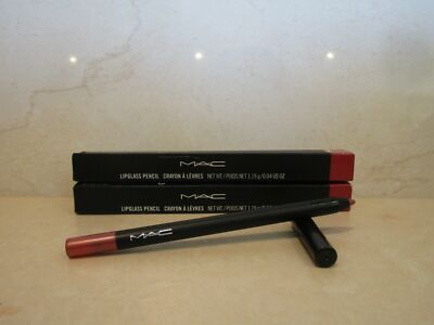 MAC LIPGLASS PENCIL PINK EDGE 0.04 OZ BOXED LOT OF 2
