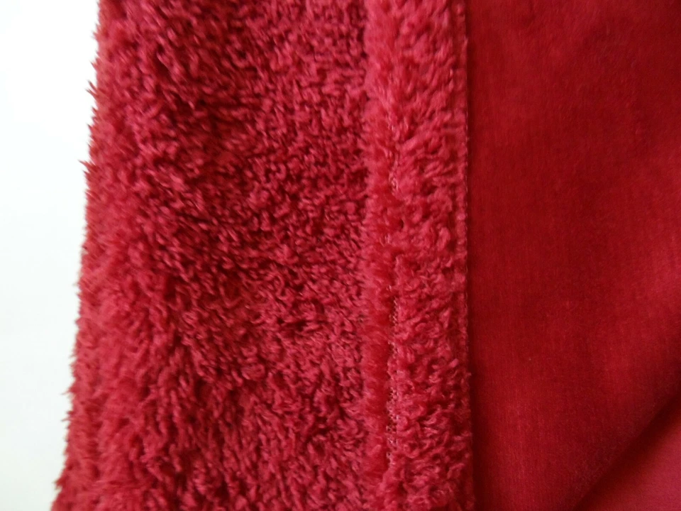 Super Soft Microplush Throw Blanket Burgundy - 60" x 48"  () - Image 2 of 4