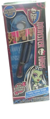 Monster High Freaky Fashion Streak Color Comb Hair Ties Blue Streaks 2 New