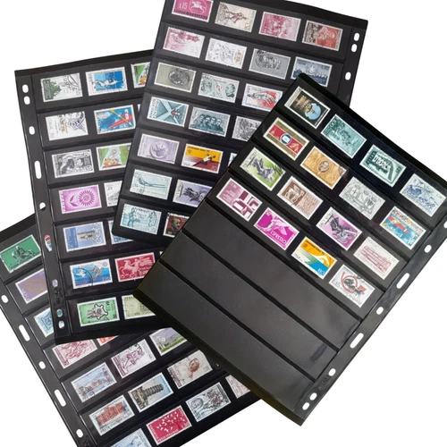 Italian Stamps Collections 2 Pages  4 Sides 100 Stamps