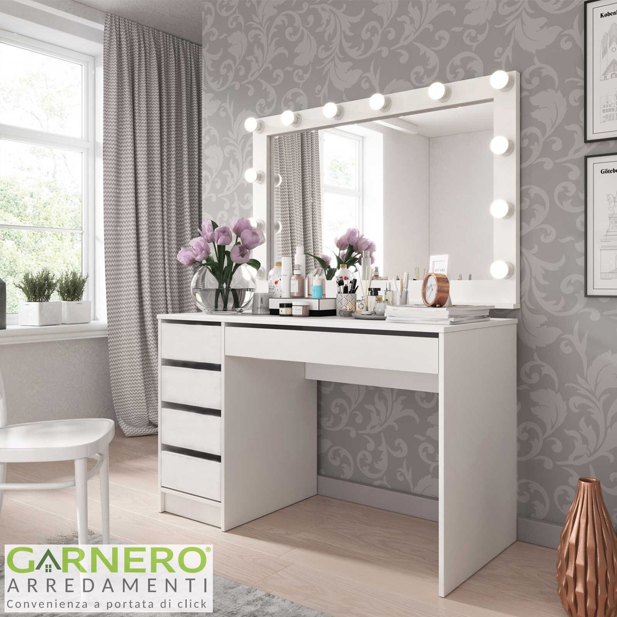 solaround Scrivania in acrilico trasparente, 100 x 50 x 75 cm, tavolo da ufficio per studio (trasparente